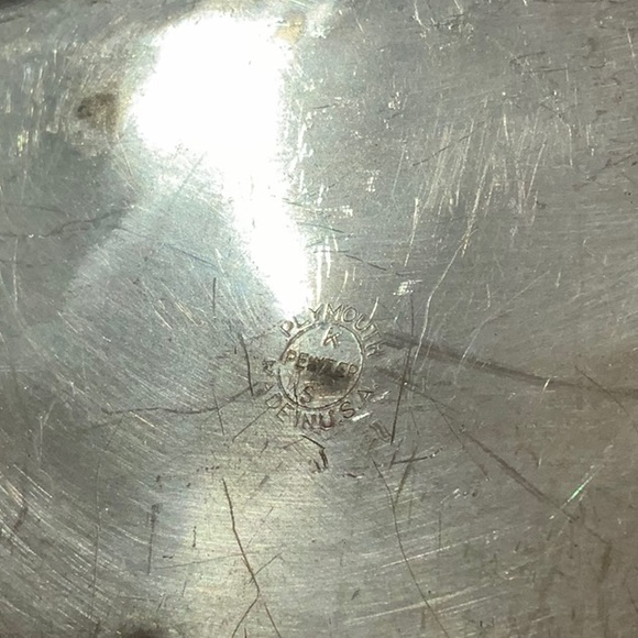 Vintage KS Plymouth Pewter Serving or Trinket Dish - Picture 4 of 8